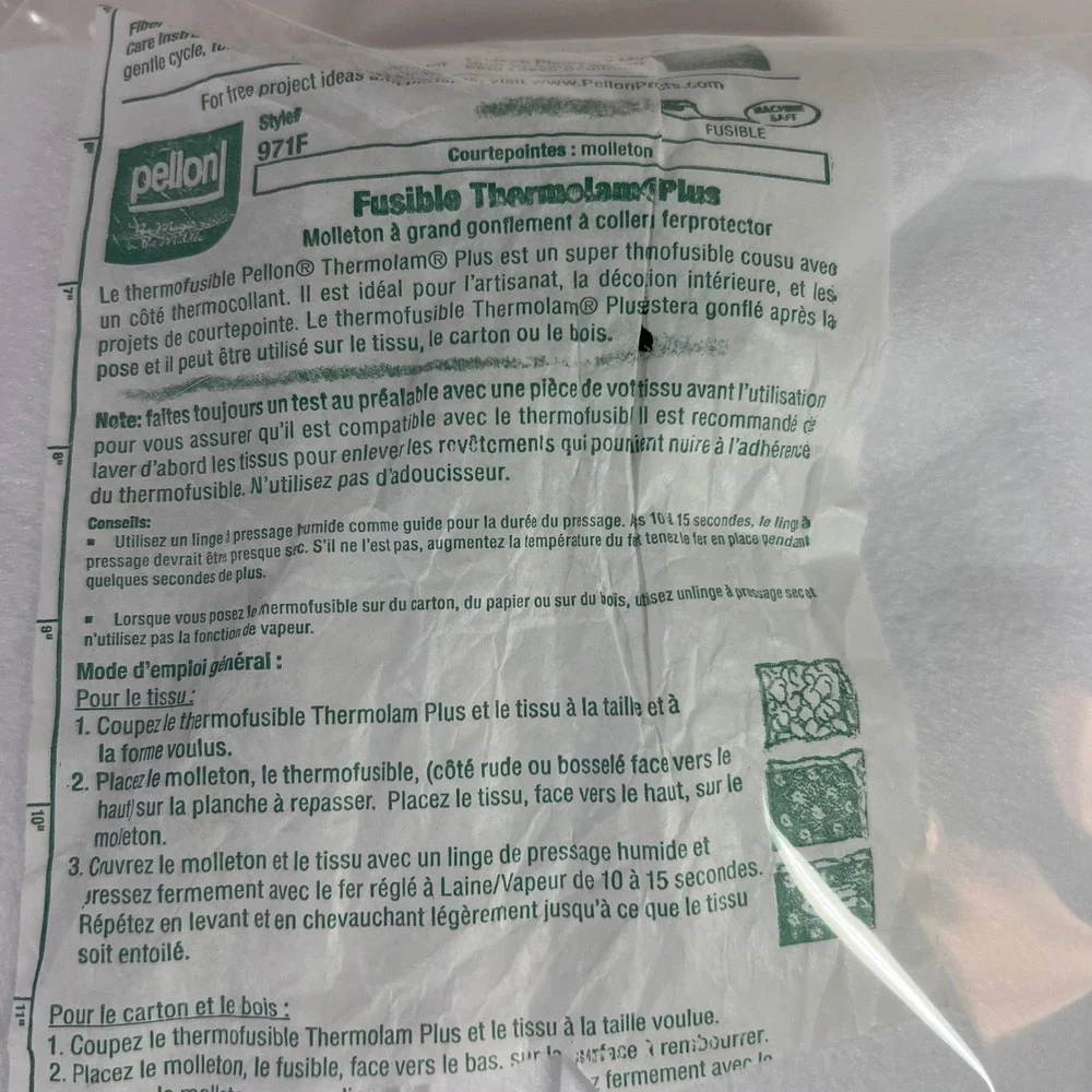 Pellon‎ Fusible Thermolam Plus High Loft Iron On Fleece 45
